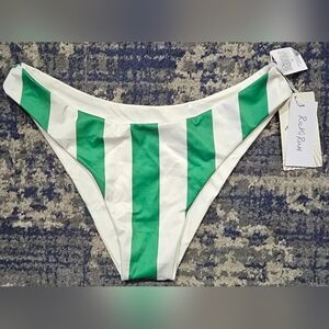 Ricki Rum Stripe Reversible Bikini Bottom Medium